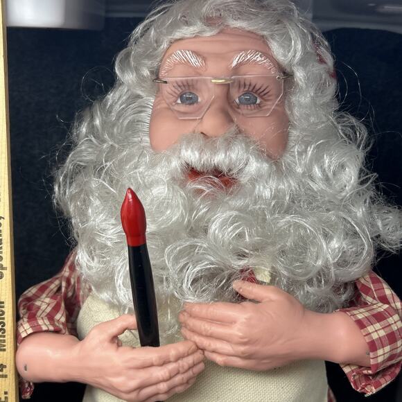 Vintage Santa's Best Santa Claus Mrs Claus 24" Christmas Animated Figures AS-IS - Picture 5 of 16